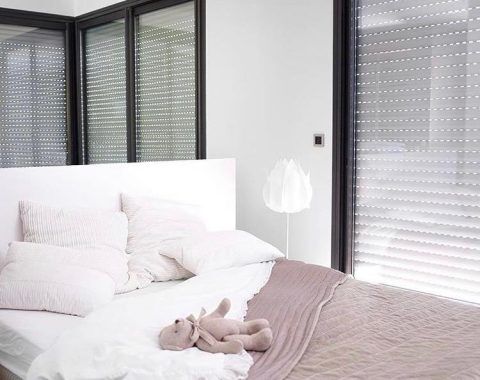 roller shutter in bedroom